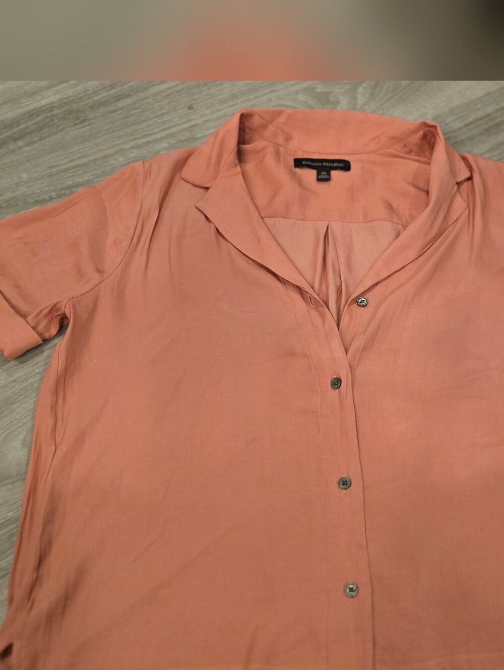 Banana Republic Coral Button-Up Shirt